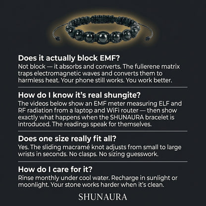 WAVEBLOCK™ — The Shungite EMF Protection Bracelet